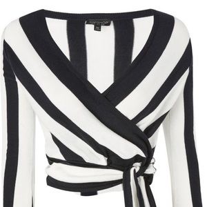 Top shop knit wrap top